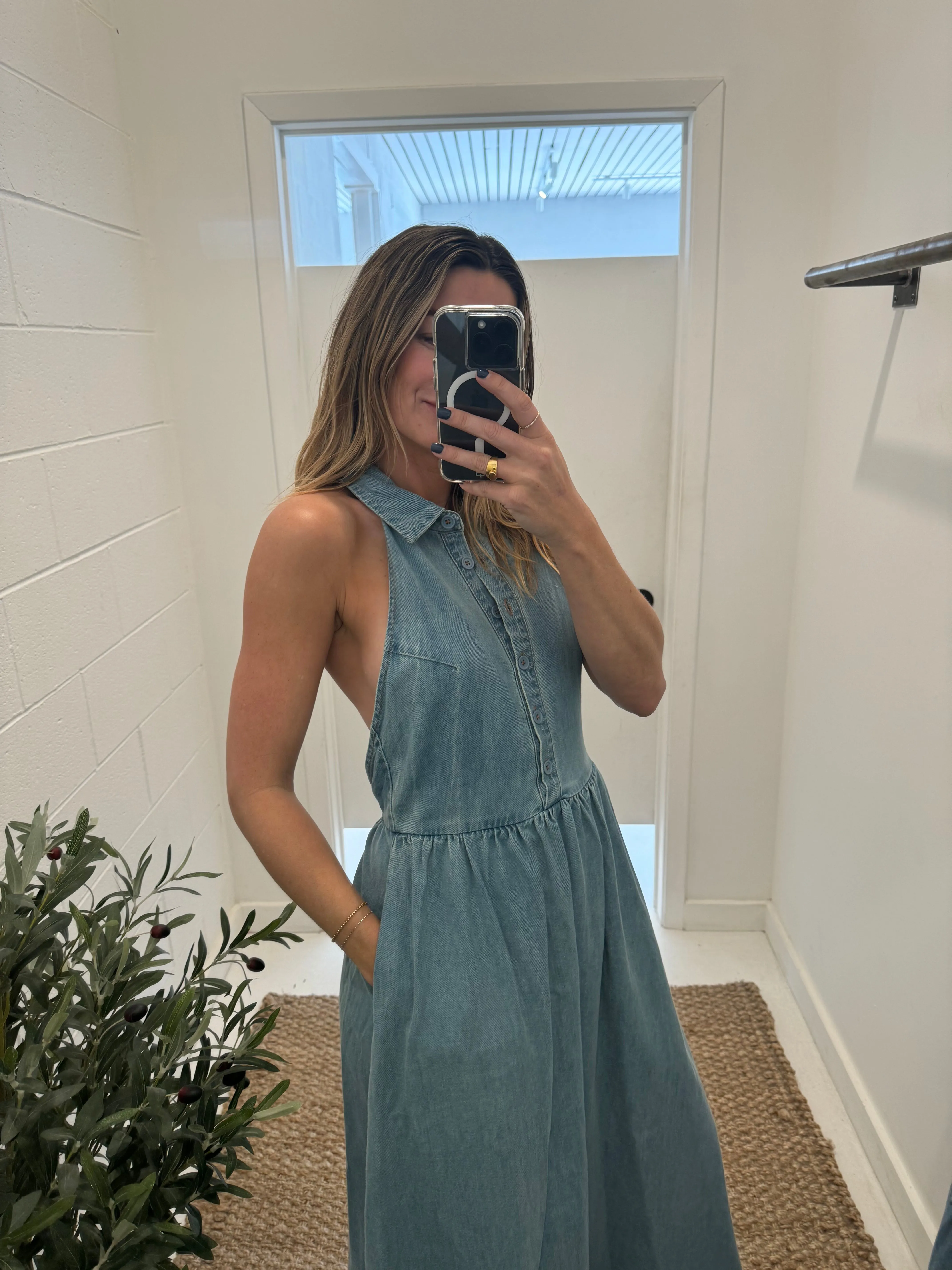 ASHTON HALTER DRESS